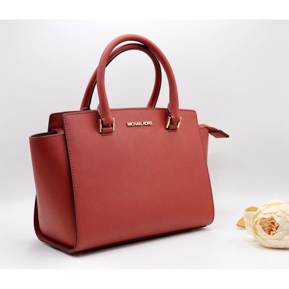 NWT Michael Kors Selma Medium Satchel Saffiano Leather - Picture 3 of 7